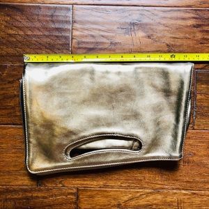 Vintage 80s Johnny Farah two in one leather clutch